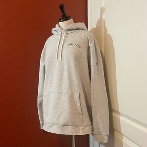 Hill City Men’s Gray Heather Heavyweight‎ Fleece Pullover Sweatshirt Hoodie